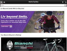 Tablet Screenshot of harriscyclery.net
